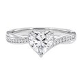 Wreath - Heart - White Gold - Channel