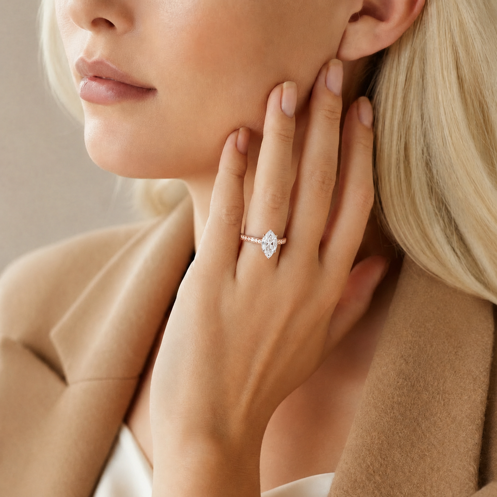 Basilica - Marquise - Rose/White Tone - Channel