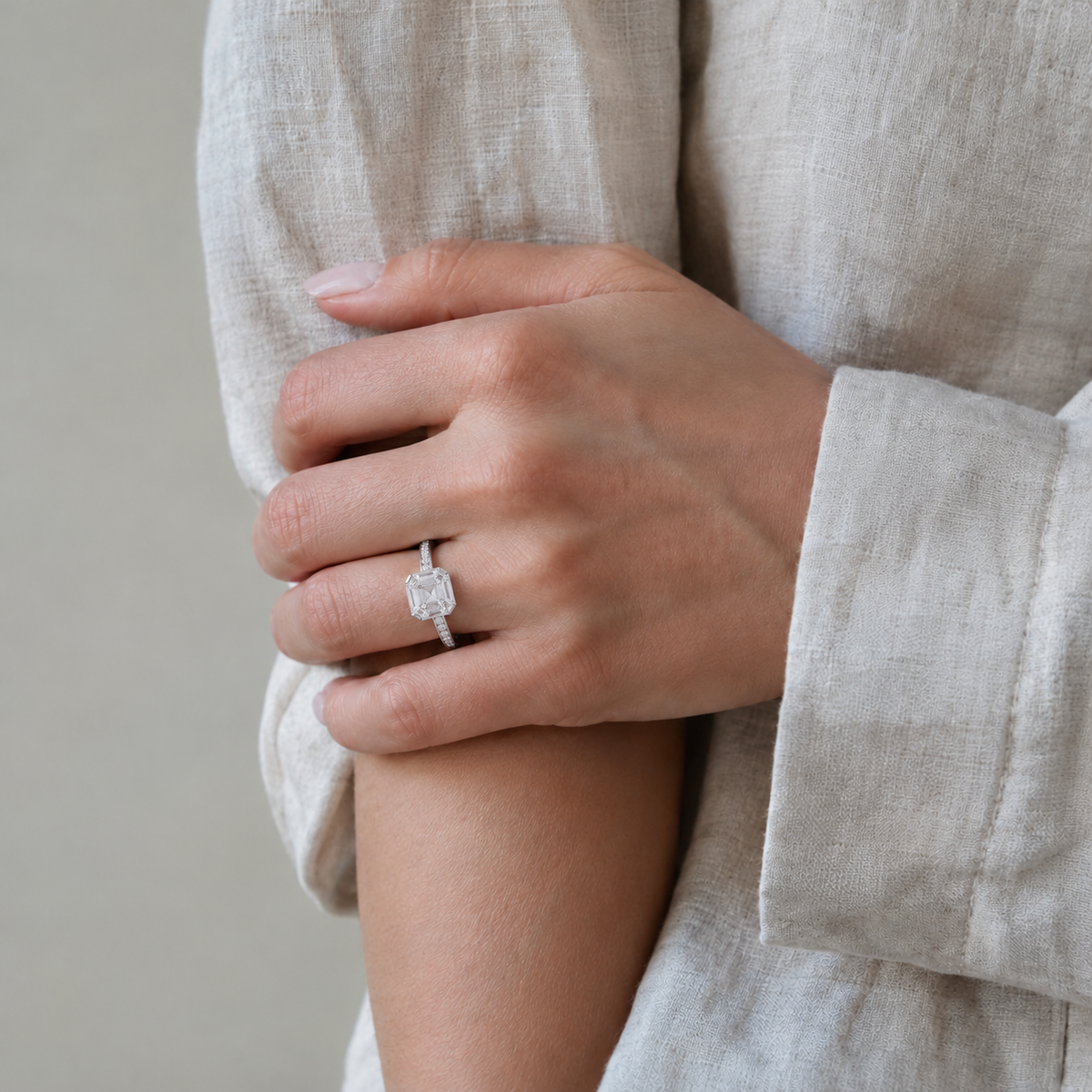 Solenne - Asscher - Platinum - Channel
