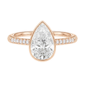 Bailey - Pear - Rose Gold - Pavé