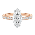 Talia - Marquise - Rose/White Tone - Pavé