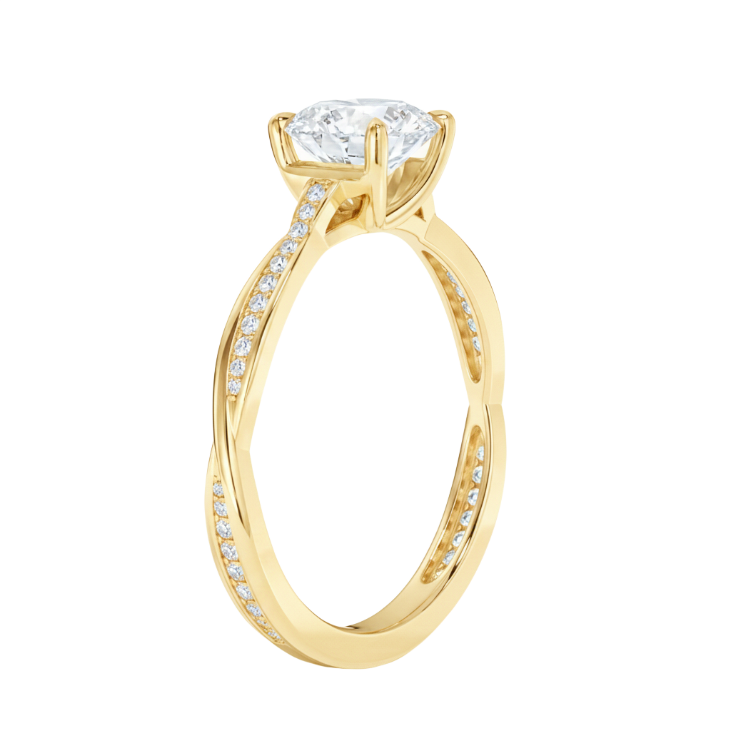 Wreath - Marquise - Yellow Gold - Channel