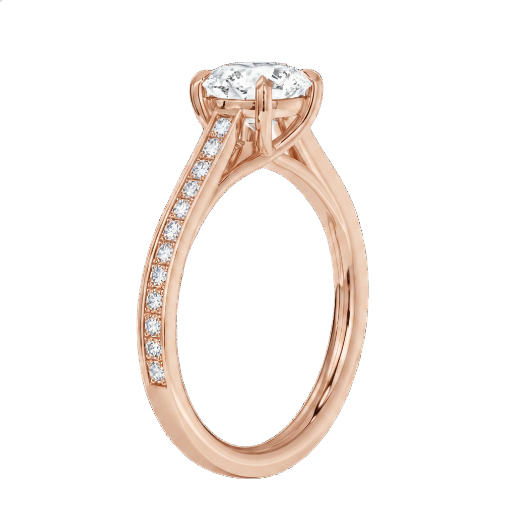 Basilica - Round - Rose Gold - Channel
