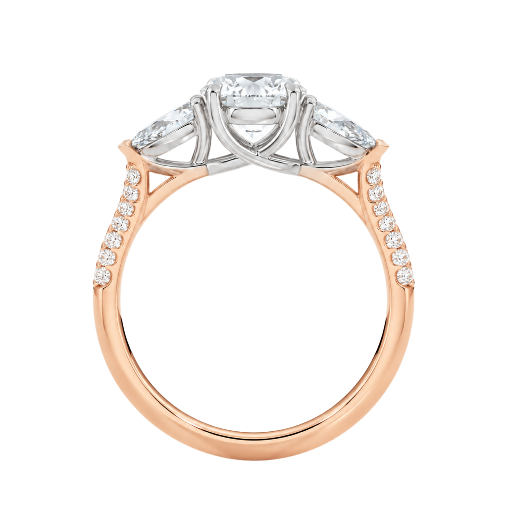 Halcyon - Oval - Rose/White Tone - Pavé