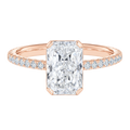 Solenne - Radiant - Rose Gold - Pavé
