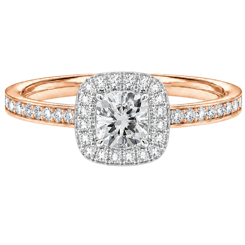Deneuve - Cushion - Rose/White Tone - Channel