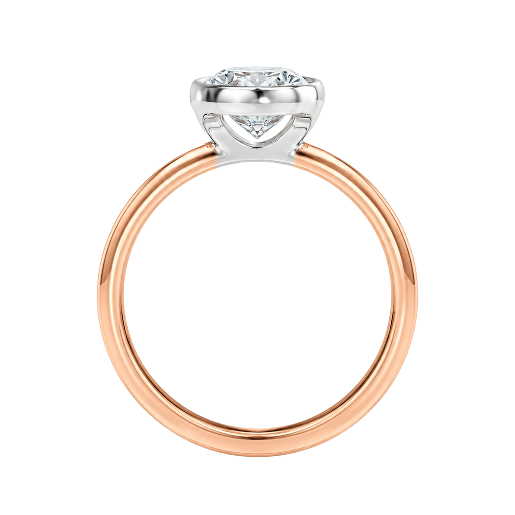 Bailey - Heart - Rose/White Tone - Plain