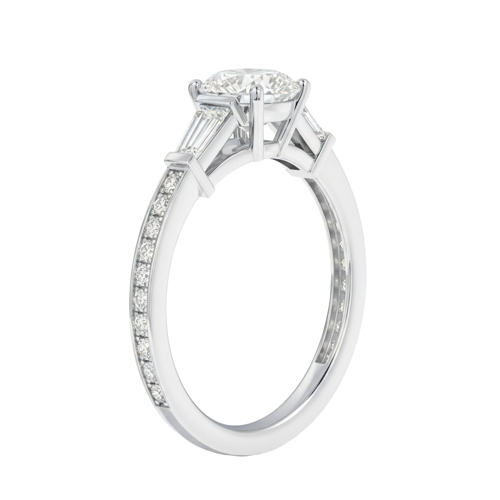 Auroré - Round - White Gold - Channel