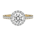 Cordelia - Round - Yellow / White Tone - Pavé