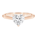 Talia - Heart - Rose Gold - Plain