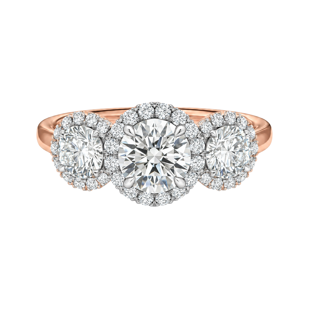 Winslow - Round - Rose/White Tone - Plain