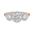 Winslow - Round - Rose/White Tone - Plain