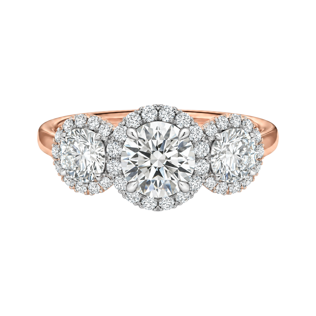 Winslow - Round - Rose/White Tone - Plain