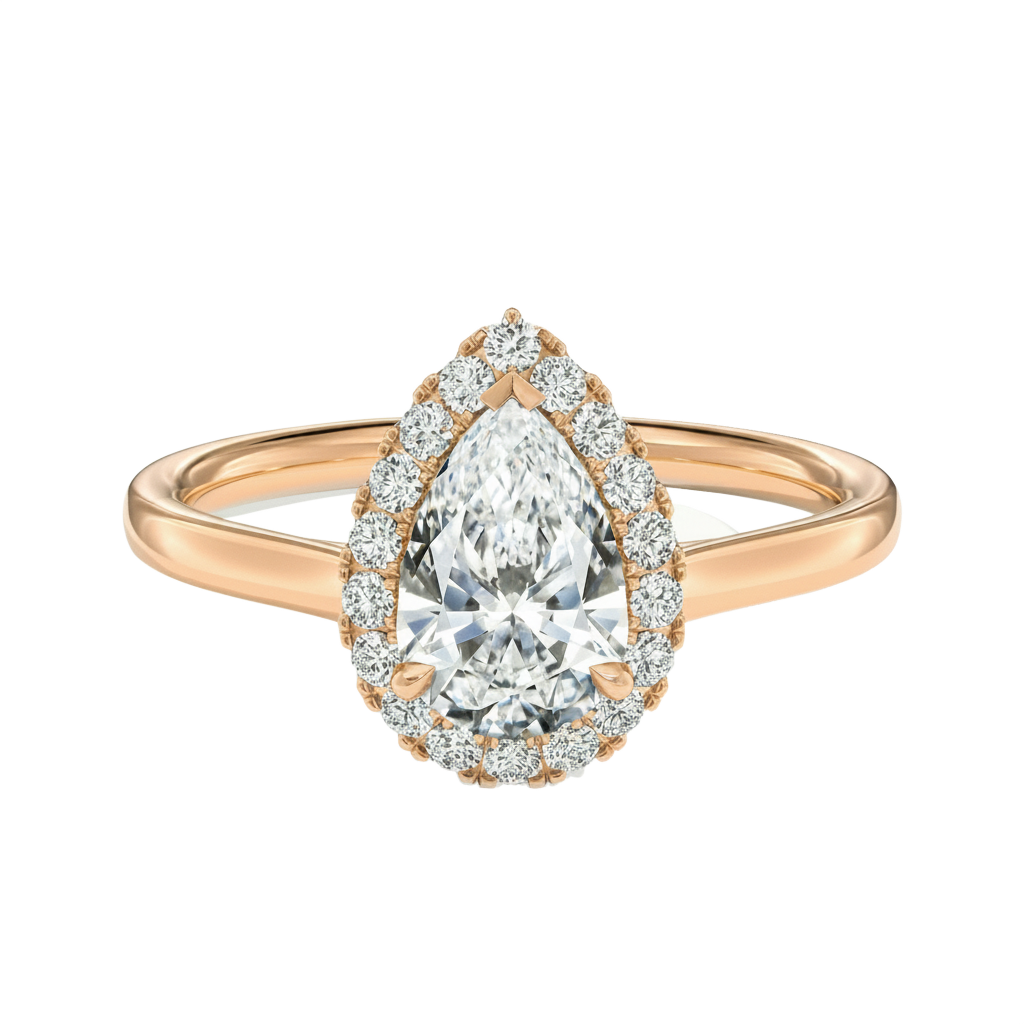 Cordelia - Pear - Rose Gold - Plain