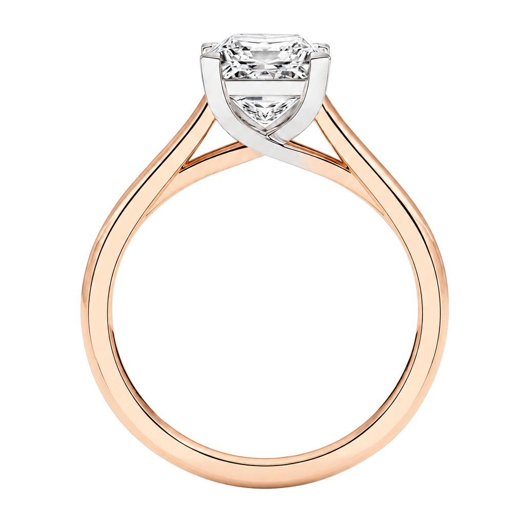Basilica - Asscher - Rose/White Tone - Plain