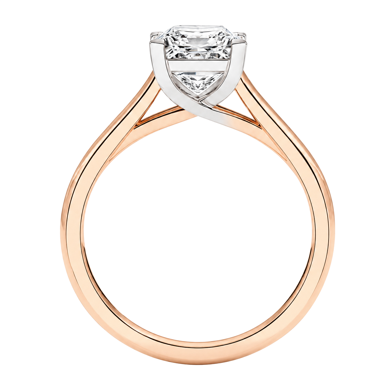 Basilica - Asscher - Rose/White Tone - Plain