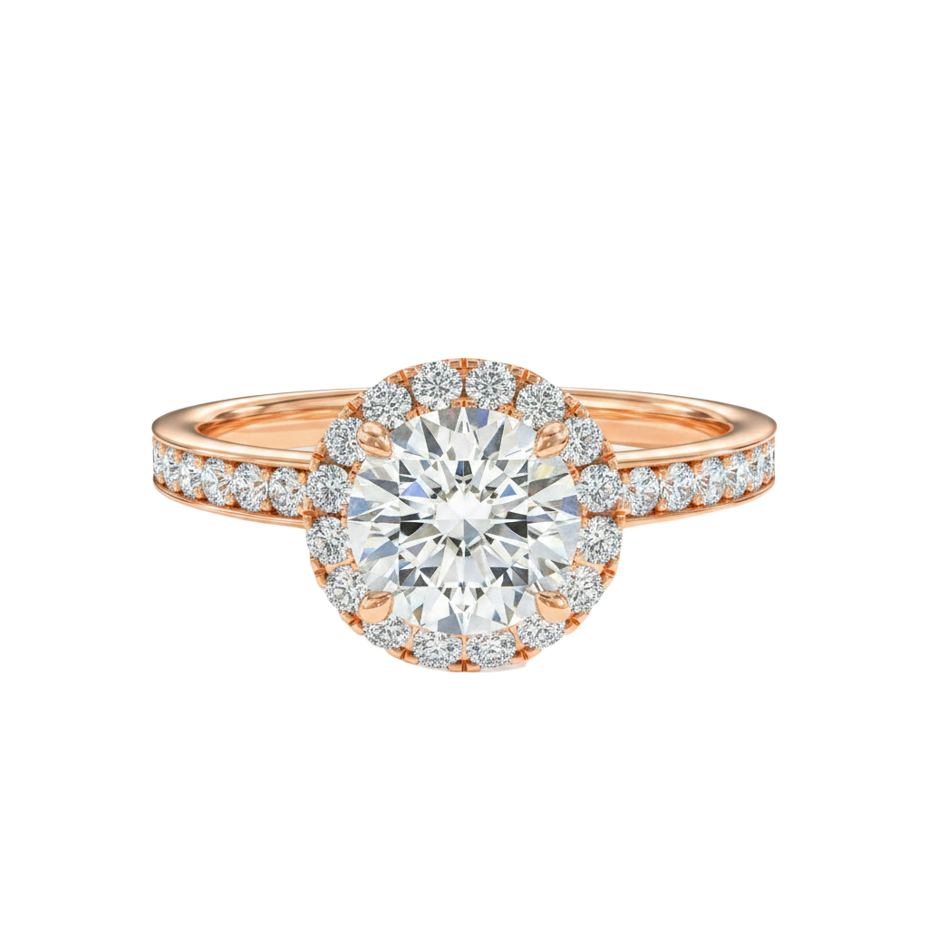 Cordelia - Round - Rose Gold - Channel