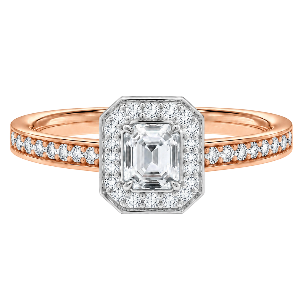 Deneuve - Asscher - Rose/White Tone - Channel