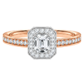 Deneuve - Asscher - Rose/White Tone - Channel
