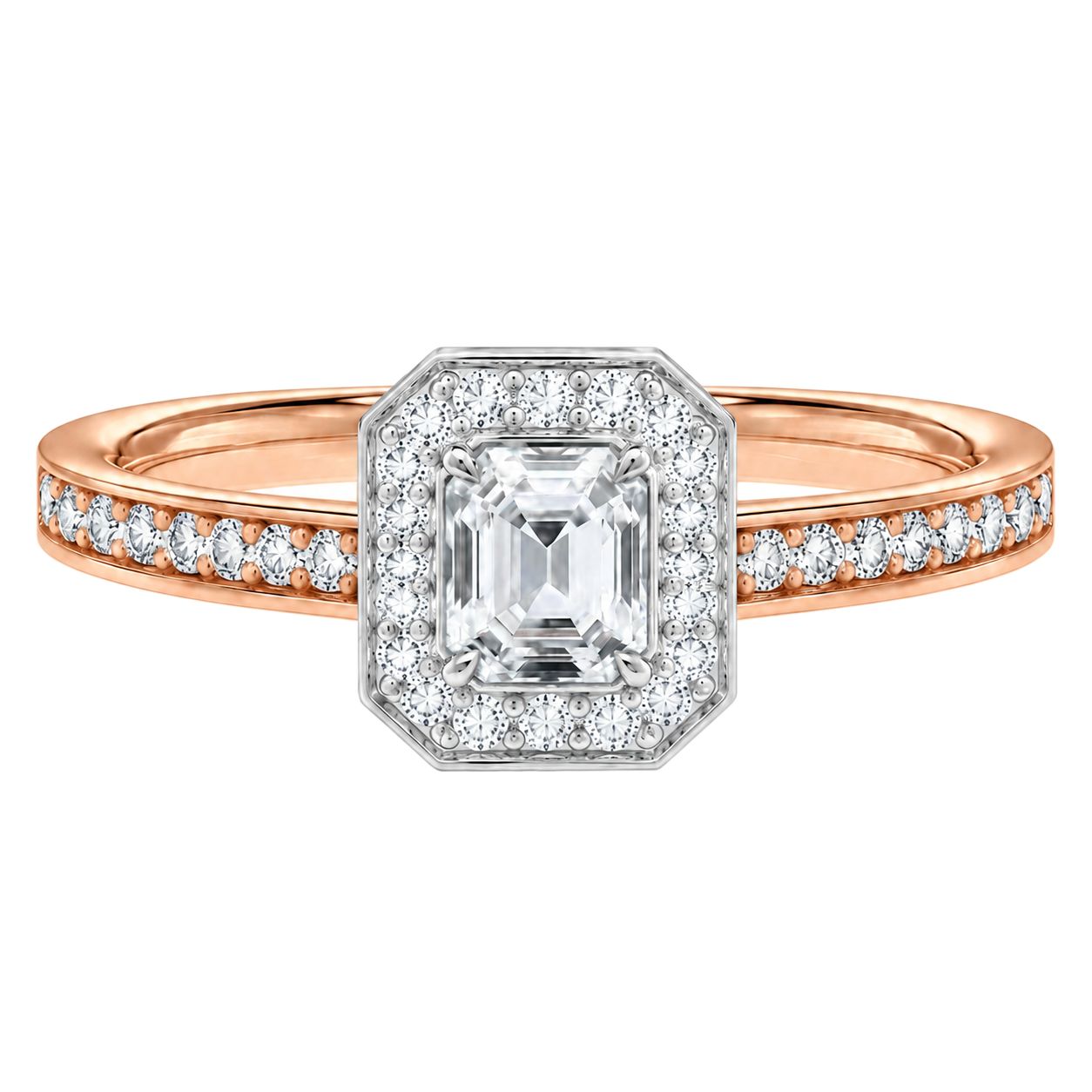 Deneuve - Asscher - Rose/White Tone - Channel