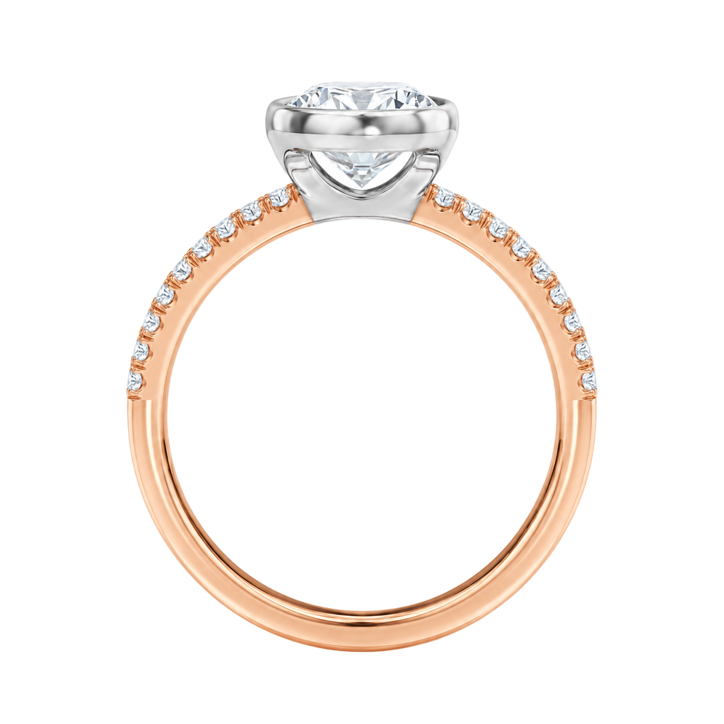Bailey - Princess - Rose/White Tone - Pavé