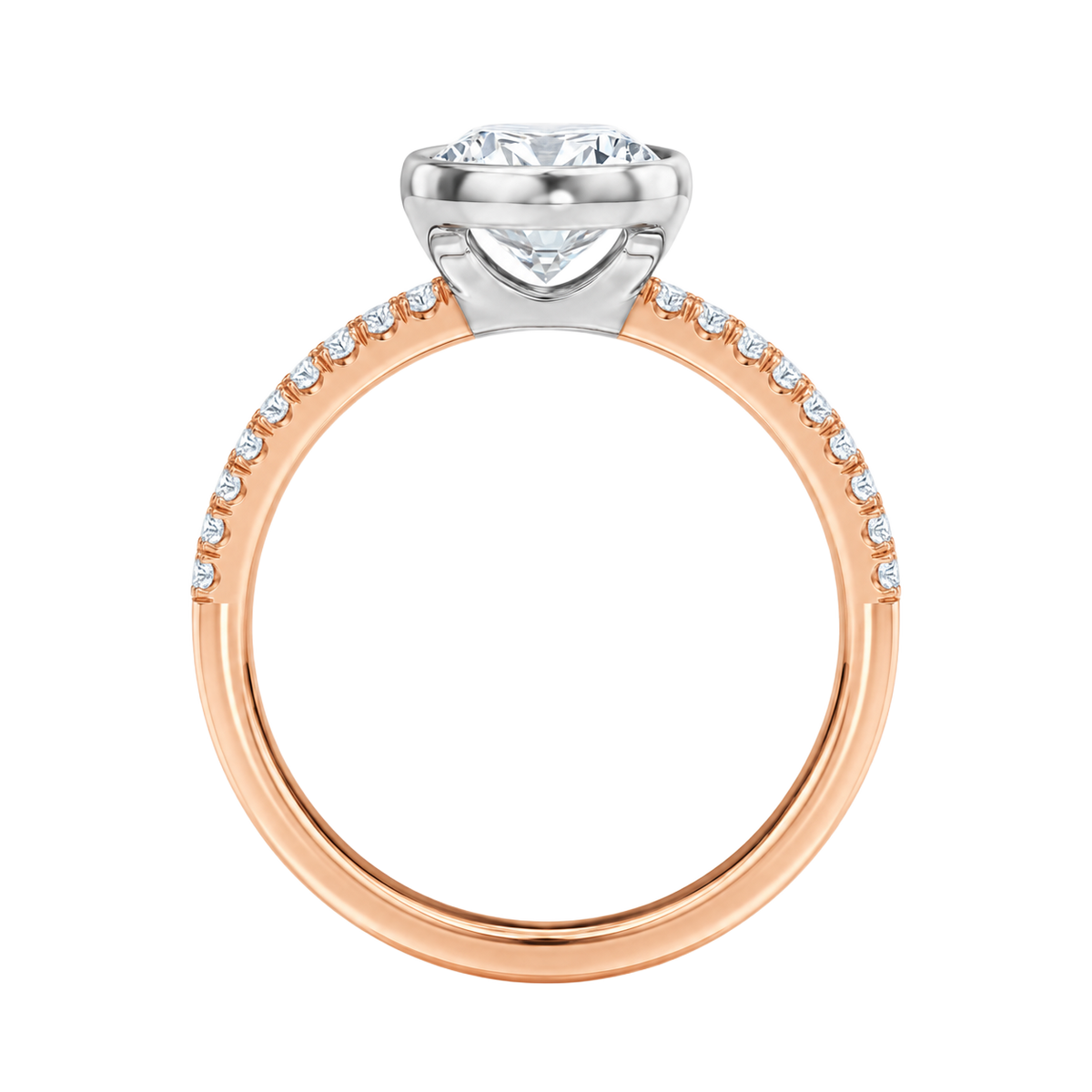 Bailey - Princess - Rose/White Tone - Pavé