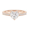 Talia - Heart - Rose Gold - Channel