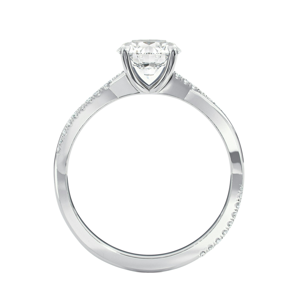 Wreath - Round - Platinum - Channel