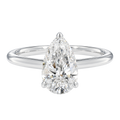 Talia - Pear - White Gold - Plain