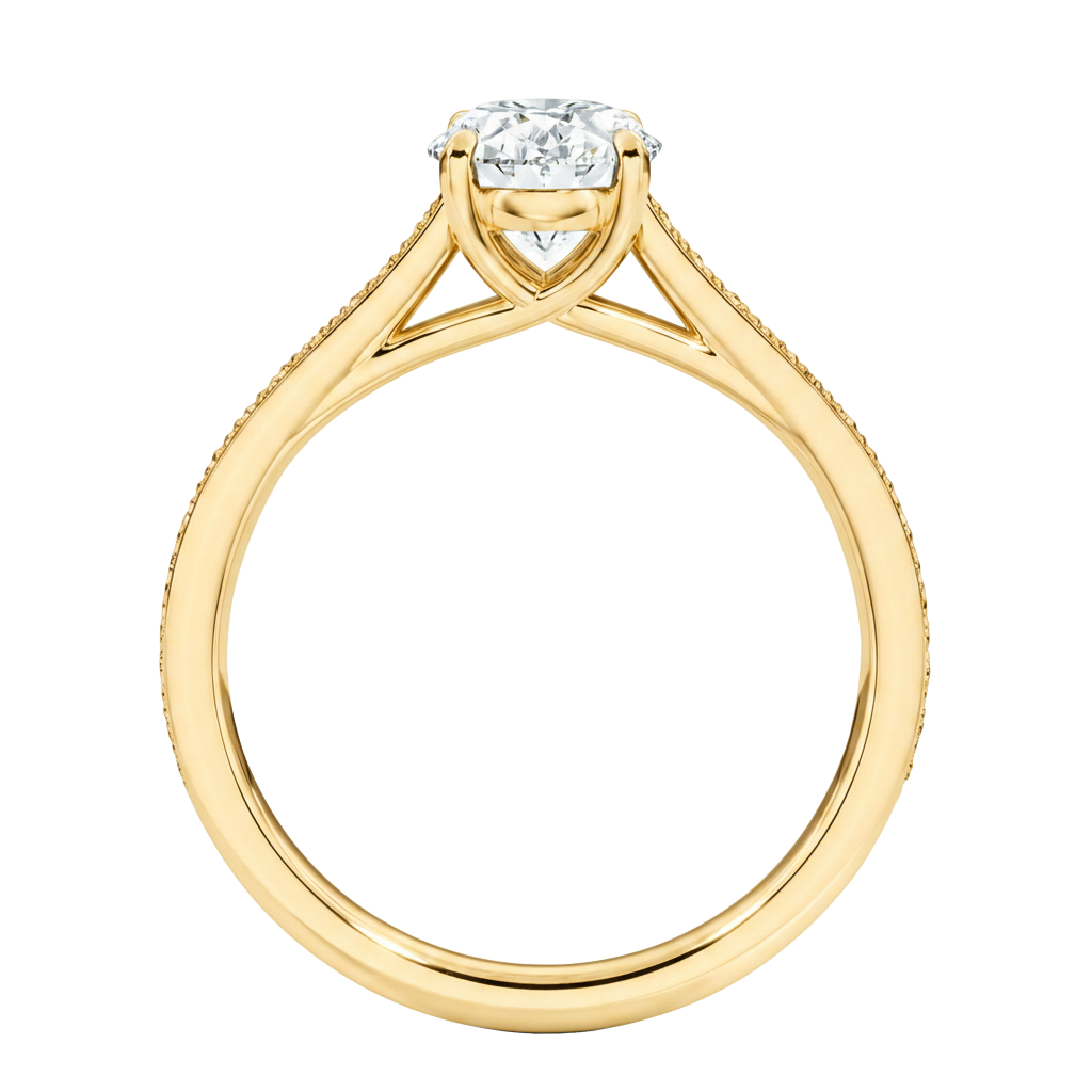 Basilica - Heart - Yellow Gold - Plain