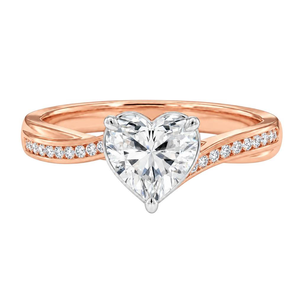 Wreath - Heart - Rose/White Tone - Channel
