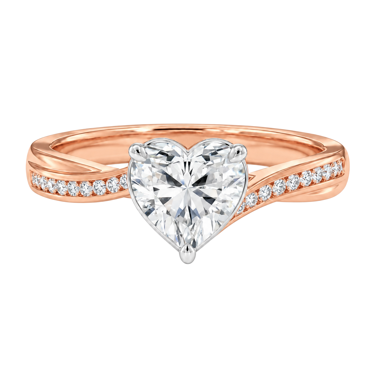 Wreath - Heart - Rose/White Tone - Channel