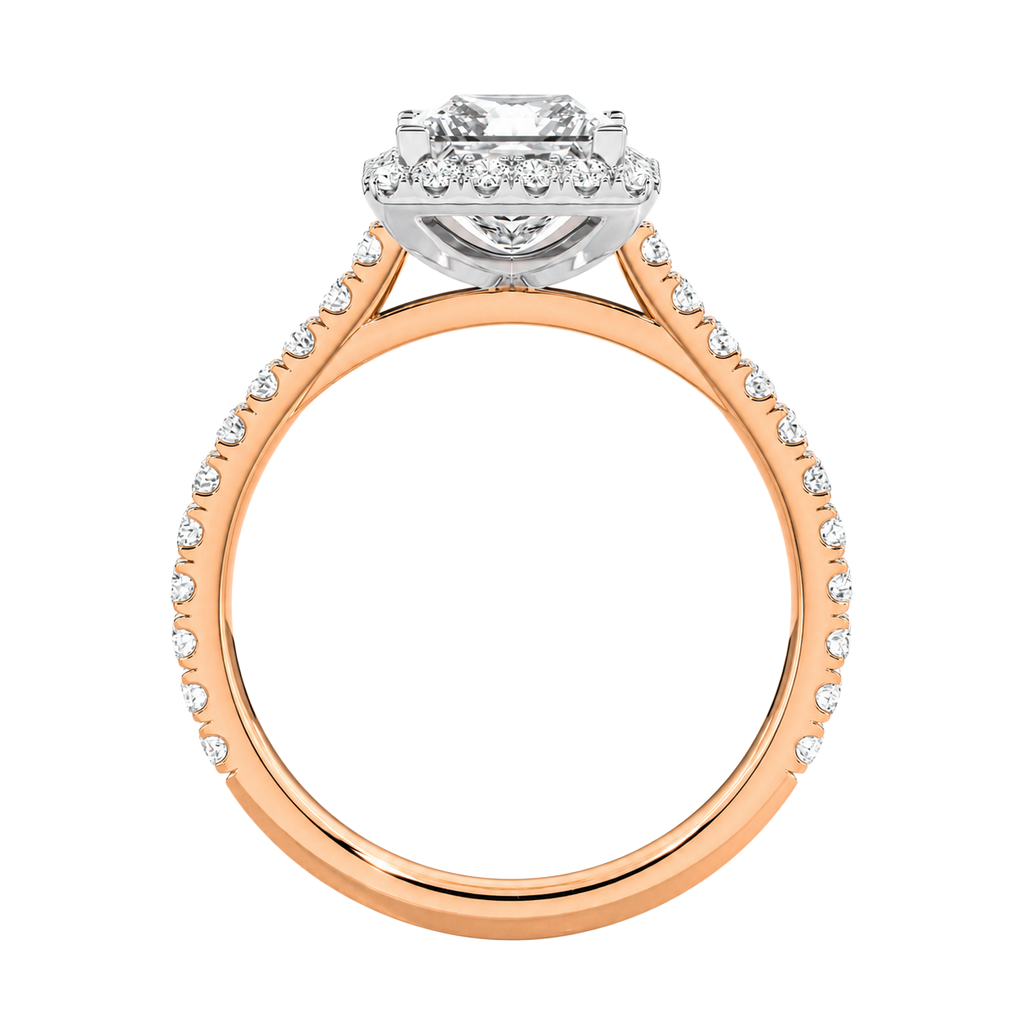 Cordelia - Princess - Rose / White Tone - Pavé