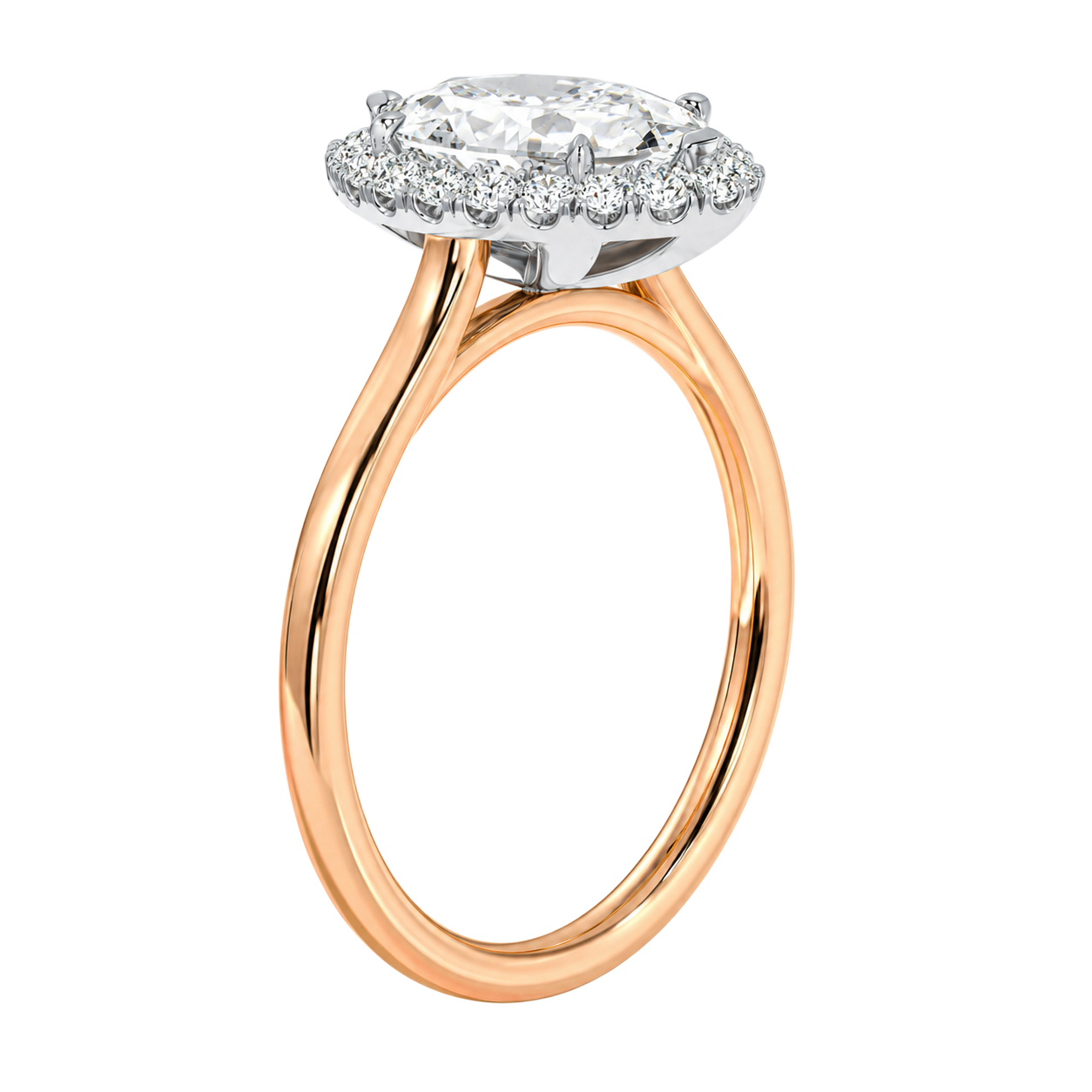 Cordelia - Marquise - Rose / White Tone - Plain
