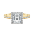 Cordelia - Asscher - Yellow Gold - Channel