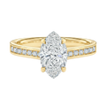 Basilica - Marquise - Yellow Gold - Channel