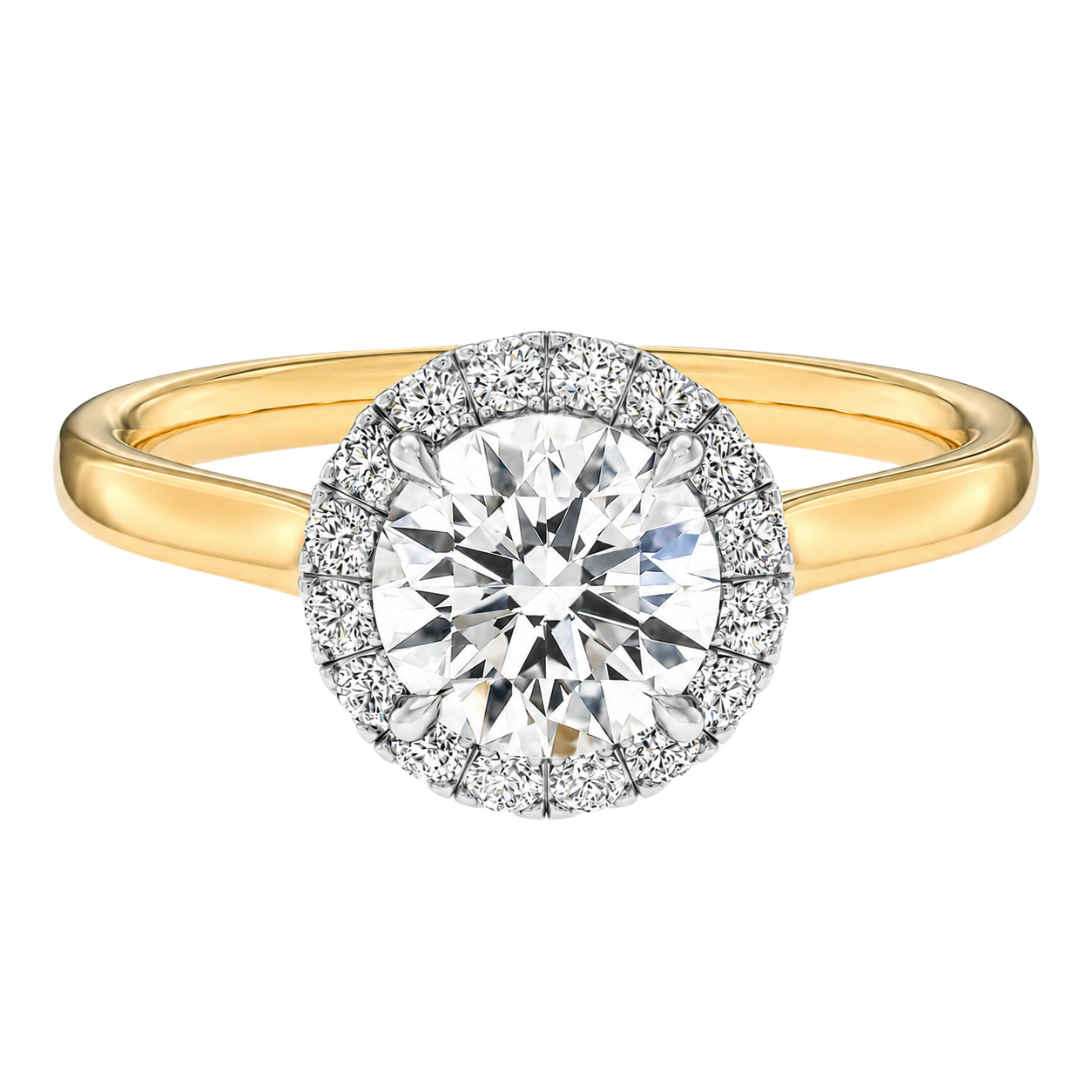 Cordelia - Round - Yellow / White Tone - Plain