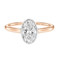 Solenne - Oval - Rose/White Tone - Plain