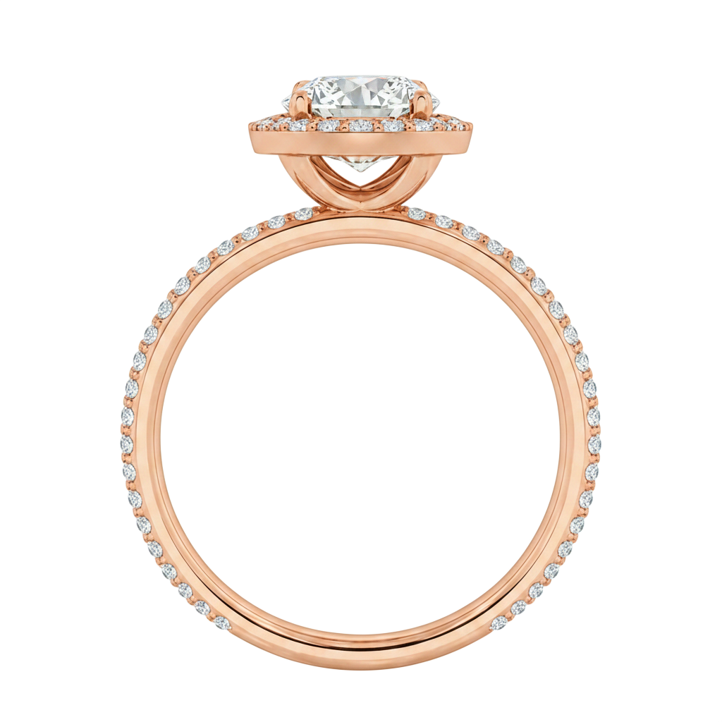 Deneuve - Radiant - Rose Gold - Pavé