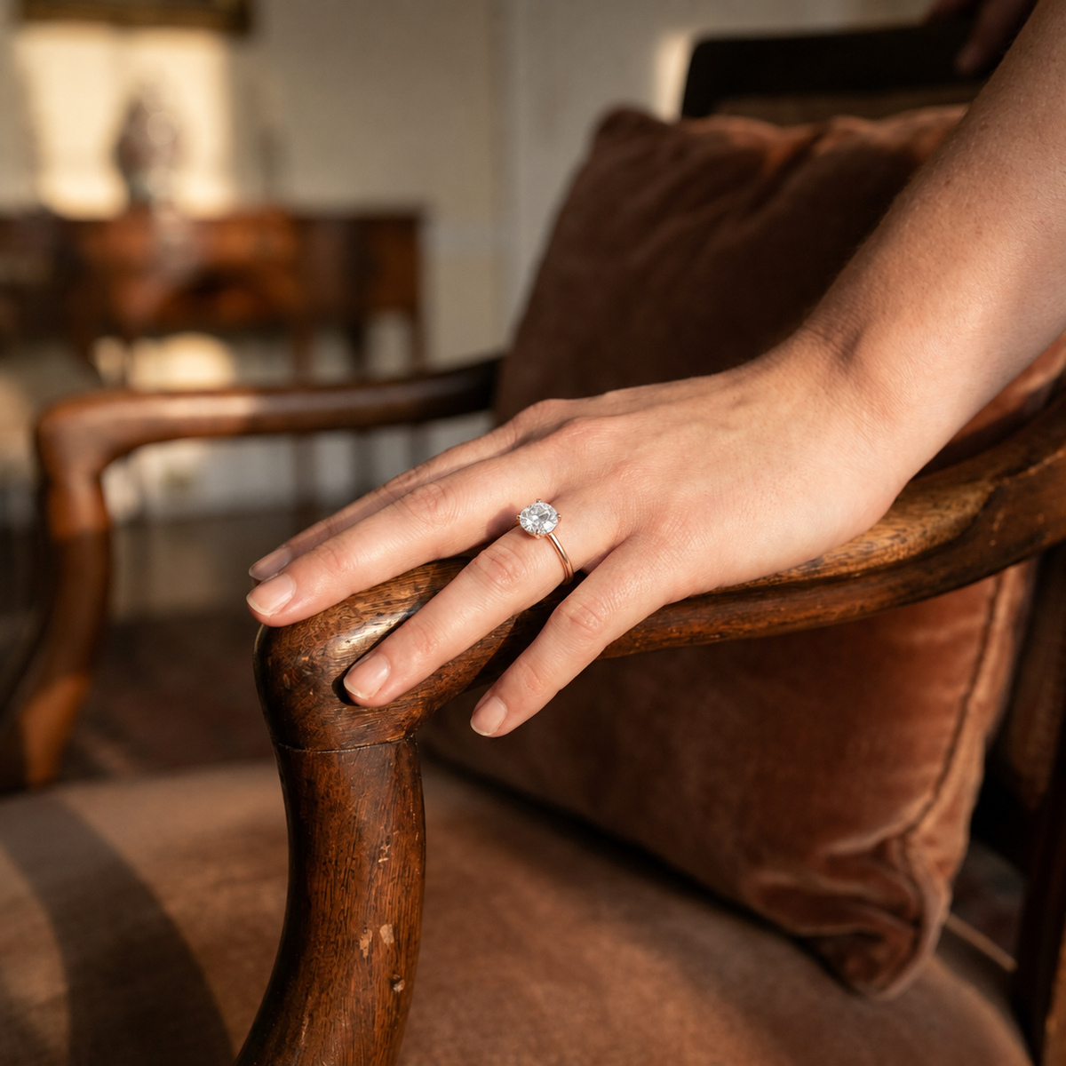 Meridian - Oval - Rose Gold - Plain