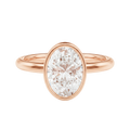 Bailey - Oval - Rose Gold - Plain