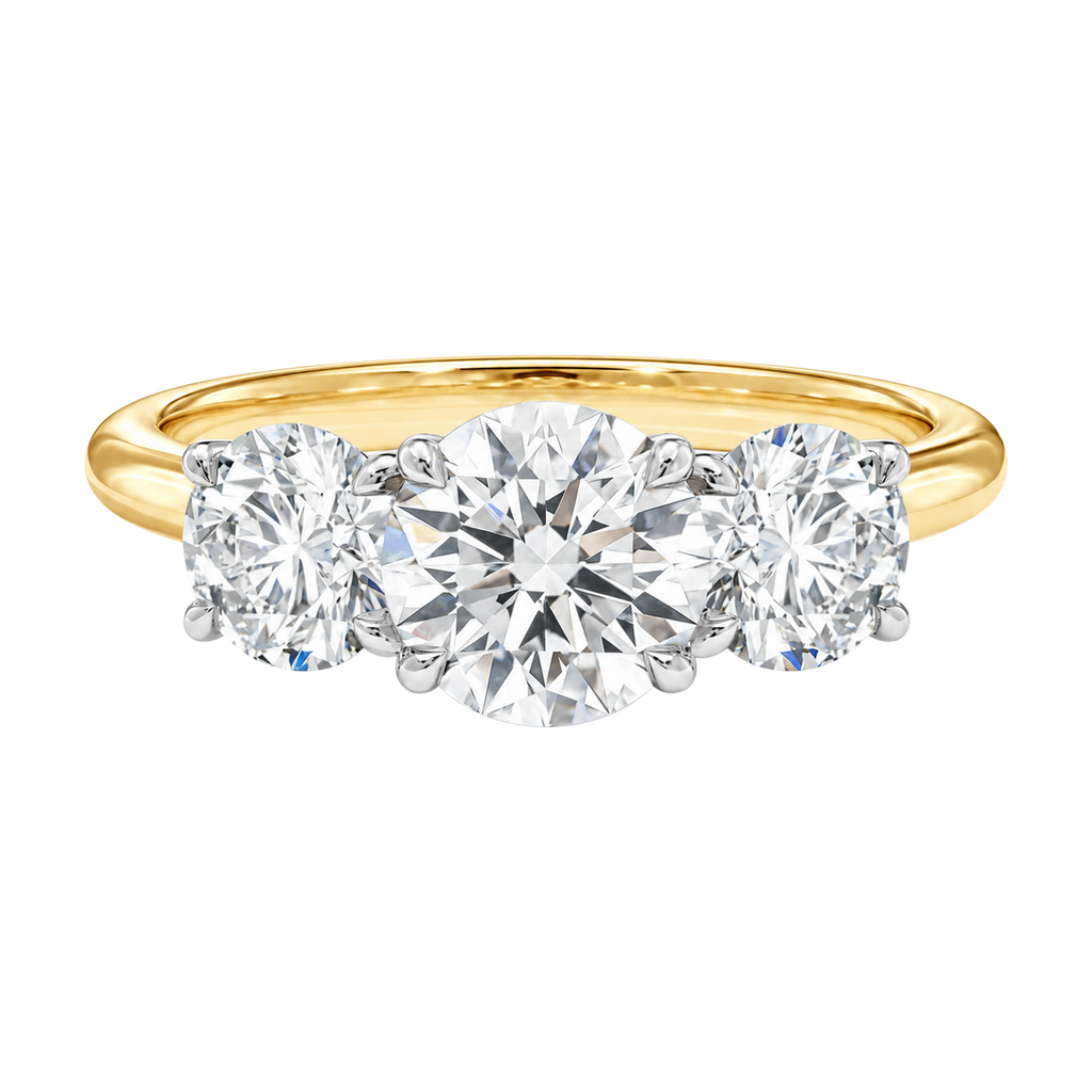 Trinity - Round - Yellow/White Tone - Plain