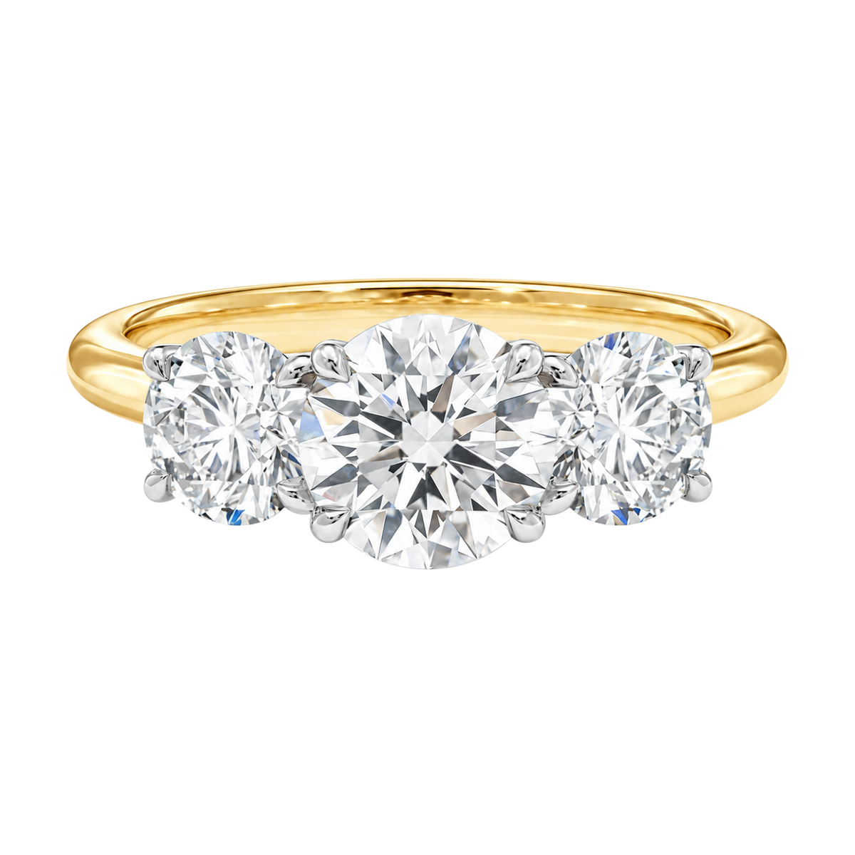 Trinity - Round - Yellow/White Tone - Plain