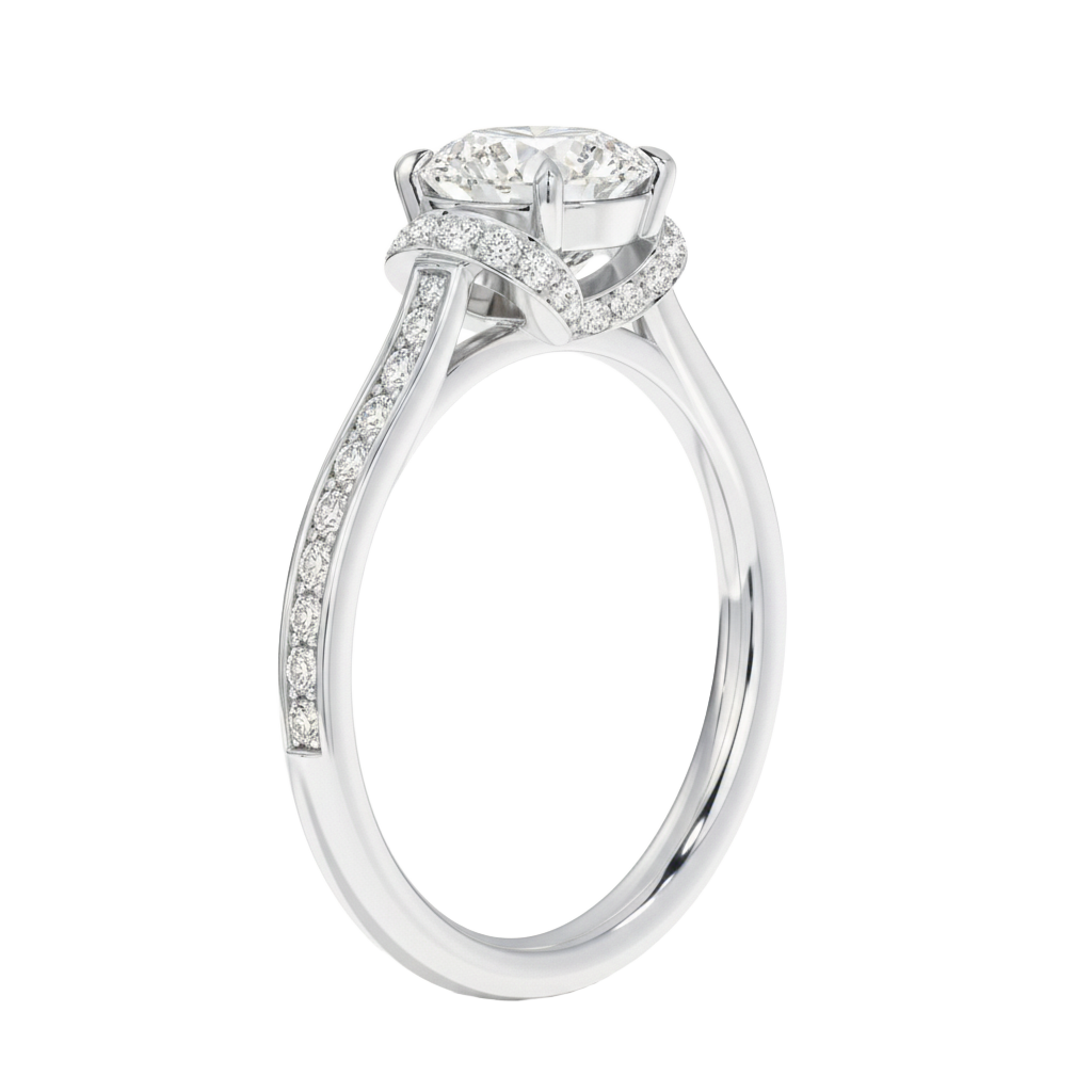 Ellipse - Round - Platinum - Channel