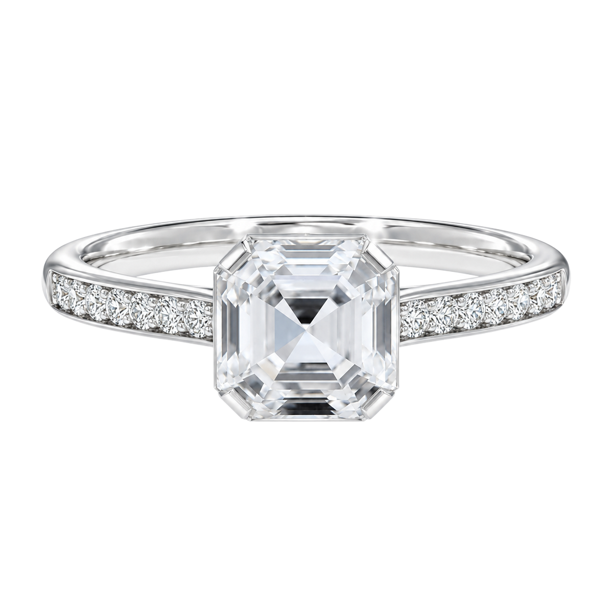 Solenne - Asscher - Platinum - Channel
