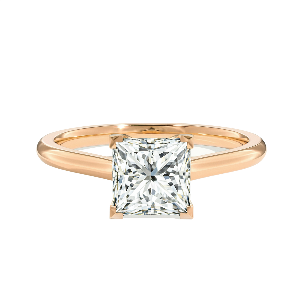Basilica - Princess - Rose Gold - Plain