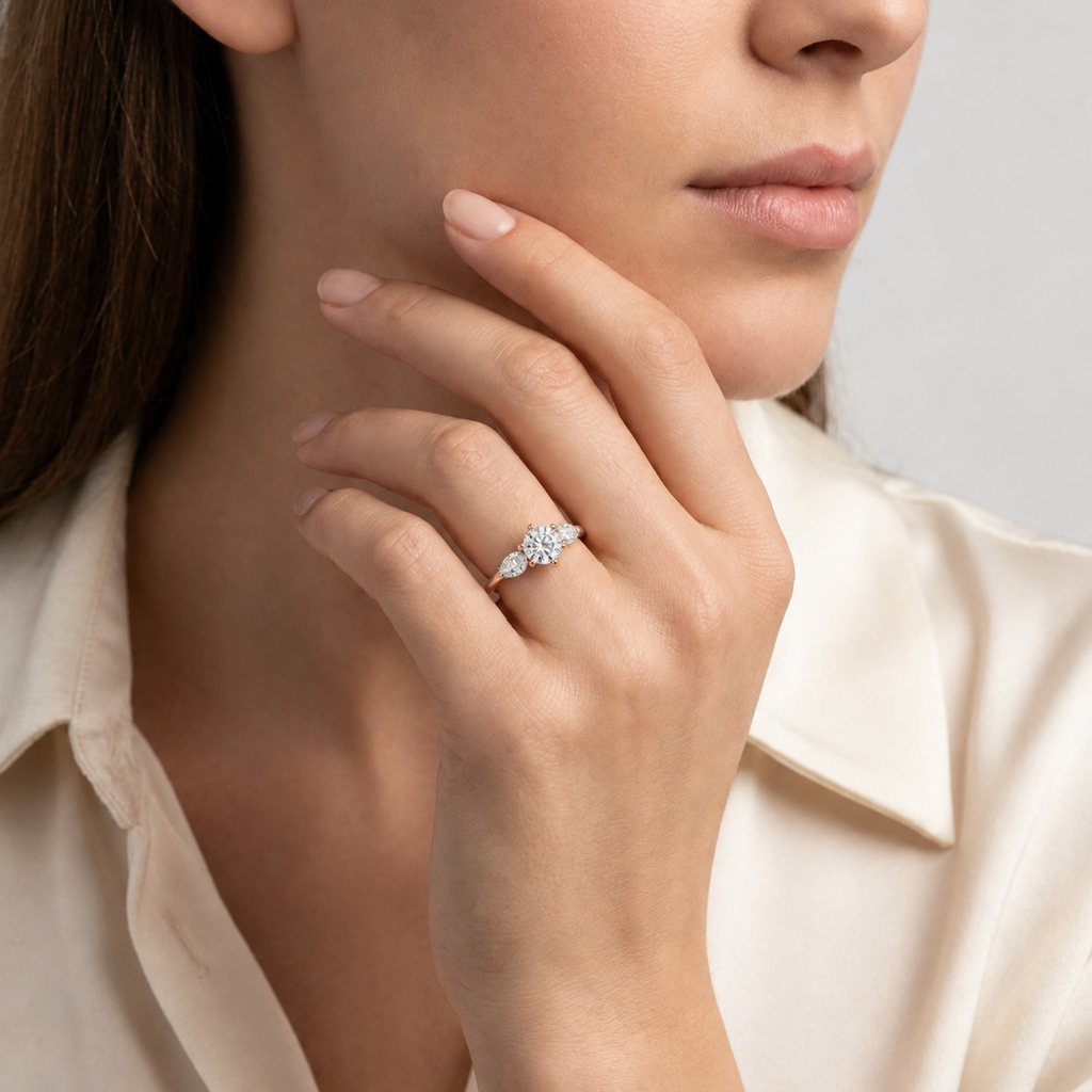 Halcyon - Round - Rose Gold - Plain