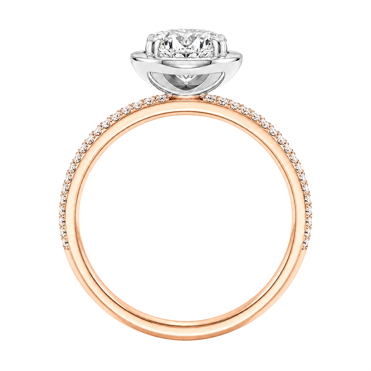 Deneuve - Marquise - Rose/White Tone - Pavé