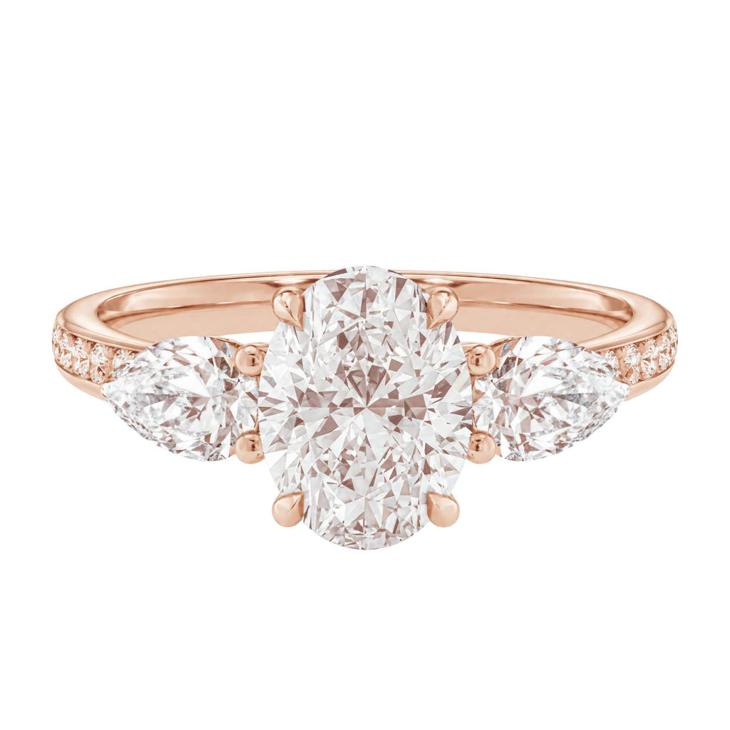 Halcyon - Oval - Rose Gold - Channel