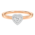 Deneuve - Heart - Rose/White Tone - Plain